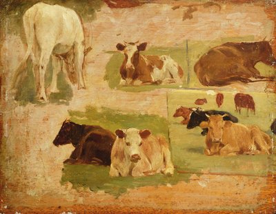 Study of Cows by Eugene Louis Boudin